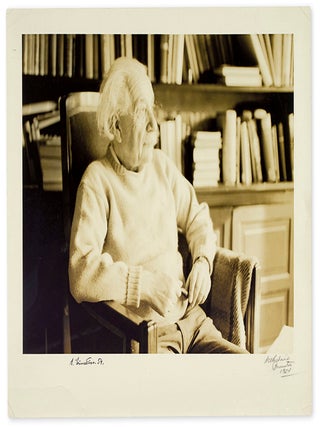 Item #10 Photograph Signed. ALBERT EINSTEIN