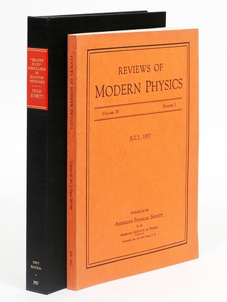 Item #107 "Relative State" Formulation of Quantum Mechanics. HUGH EVERETT