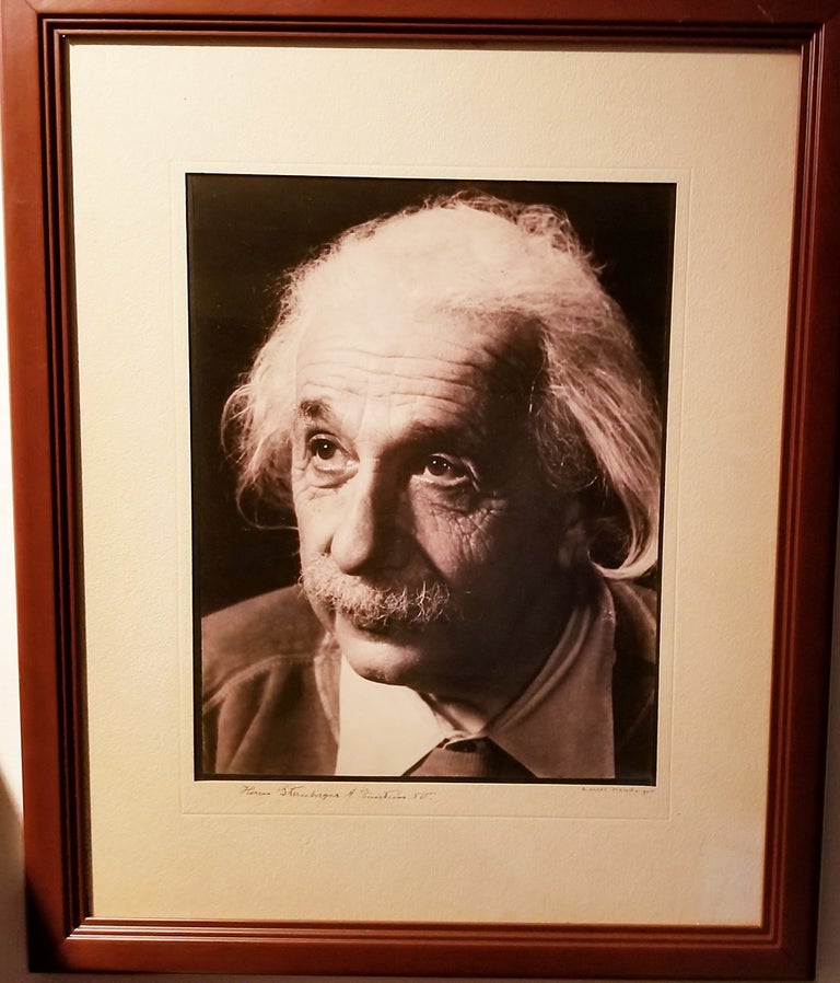 Item #109 Photograph Signed and Inscribed to the Photographer Sternberger. ALBERT EINSTEIN, MARCEL STERNBERGER.