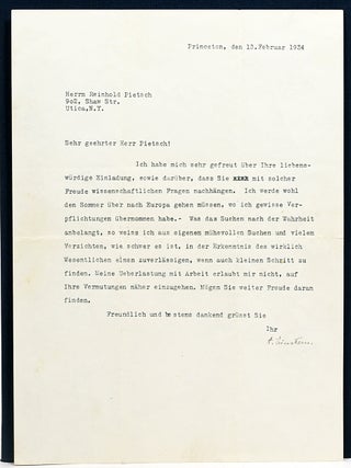 Typed Letter Signed