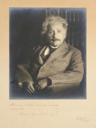 Item #118 Photograph Signed. ALBERT EINSTEIN