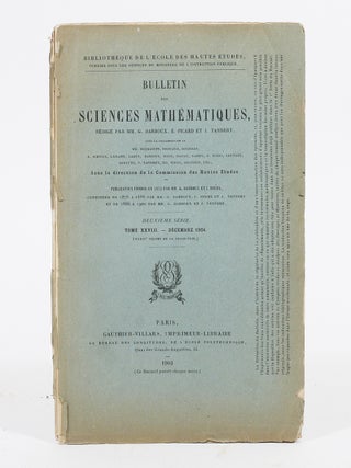Item #121 L’état actuel et l’avenir de la Physique mathématique [The Present State and...