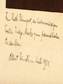 PHOTOGRAPH SIGNED AND INSCRIBED