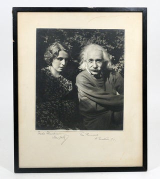 Item #135 Photograph Signed. ALBERT EINSTEIN, TRUDE FLEISCHMANN