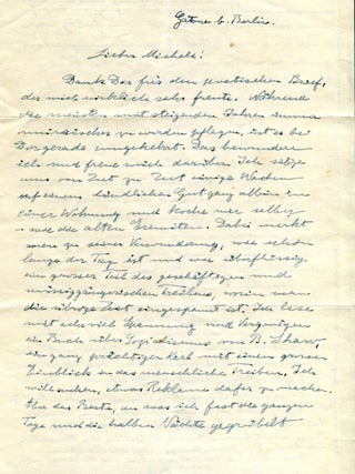 Item #141 Autograph Letter Signed. ALBERT EINSTEIN