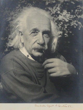 Item #143 Photograph Signed. ALBERT EINSTEIN