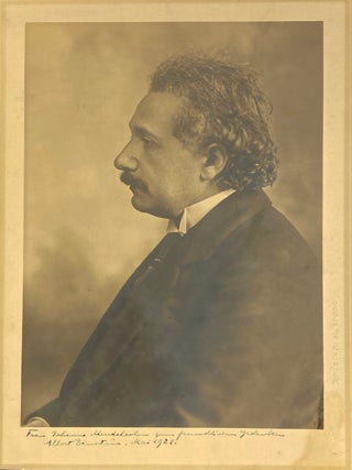 Item #145 Photograph Signed. WITH: Photograph of Albert and Elsa Einstein signed by Elsa. ALBERT...
