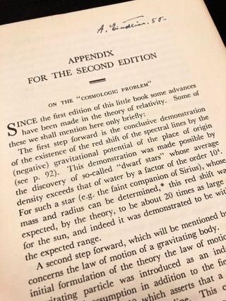 The Meaning of Relativity. WITH: On the “Cosmologic Problem”