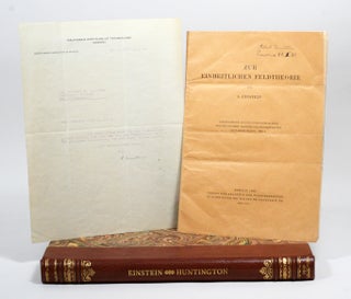 Item #149 Zur einheitlichen Feldtheorie [On the Unified Field Theory]. WITH: Typed Letter Signed...