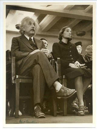 Item #55 Photograph Signed. ALBERT EINSTEIN