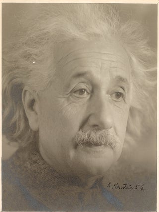 Item #6 Photograph Signed. ALBERT EINSTEIN