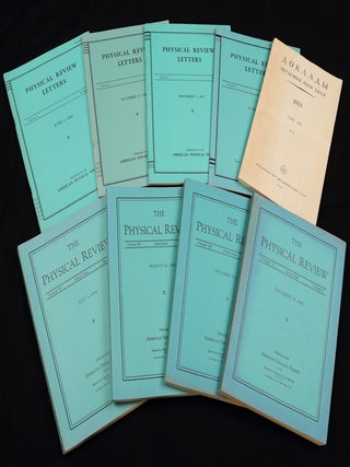 Item #72 THE DEVELOPMENT OF THE LASER. A. L. SCHAWLOW, C. H. TOWNES, T. H. MAIMAN, J. P. GORDON,...