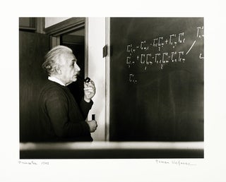 Item #99 Einstein at Work [Suite of Seven Photographs]. ALBERT EINSTEIN, ROMAN VISHNIAC